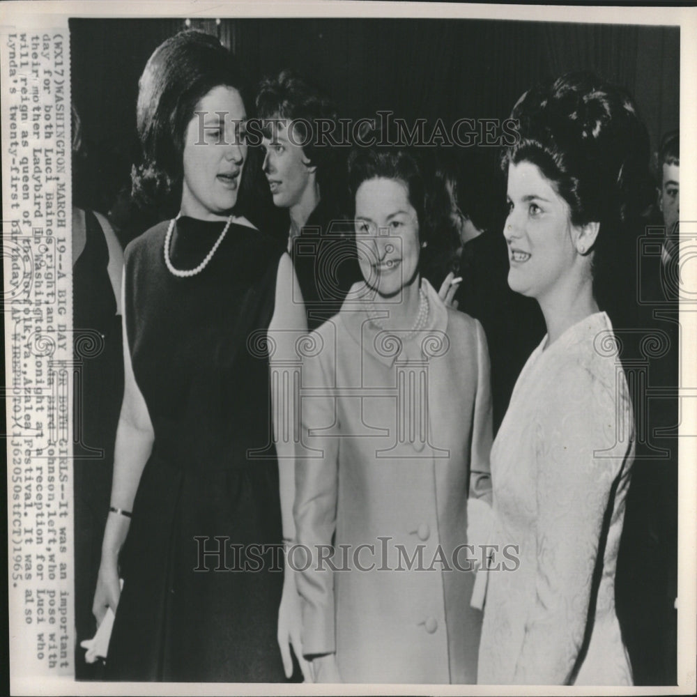 1965 Pres Johnson Family Women Reception - Historic Images