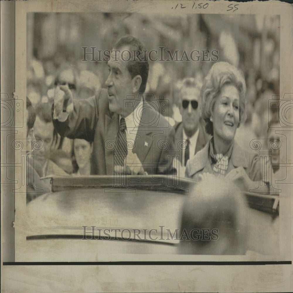 1970 Pres Mrs Nixon Riding Car Savannah - Historic Images