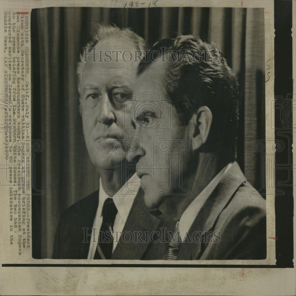 1970 Pres Nixon San Clemente Press Conf - Historic Images