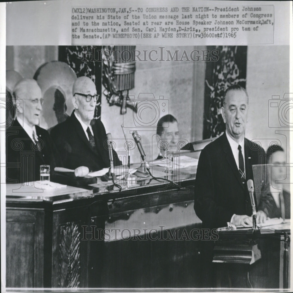 1966 Pres Johnson State of Union Address - Historic Images