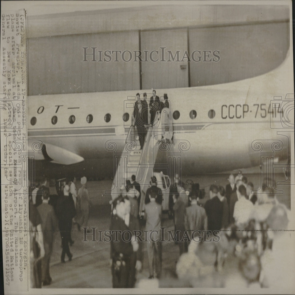 1967 Kosygin Plane NY Un Gen. Assembly - Historic Images