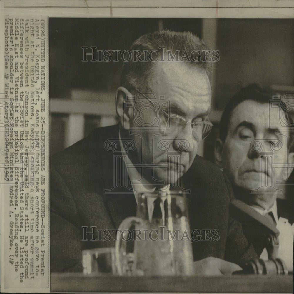 1967 Press Photo Soviet Premier Alexei Kosygin - RRV27393 - Historic Images