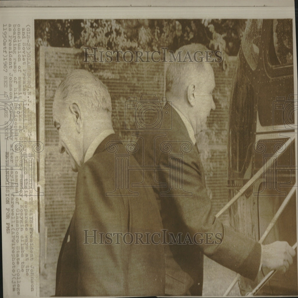 1967 President Johnson Soviet Kosygin talks - Historic Images