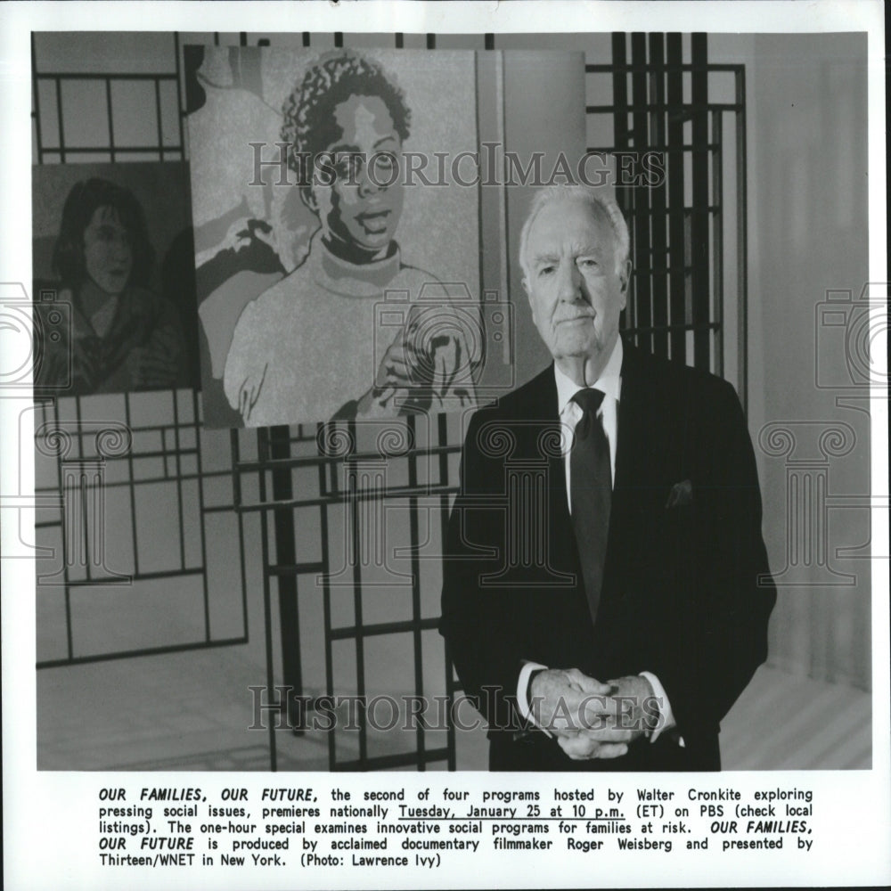 1994 Walter Cronkite Our Families Our Futur - Historic Images
