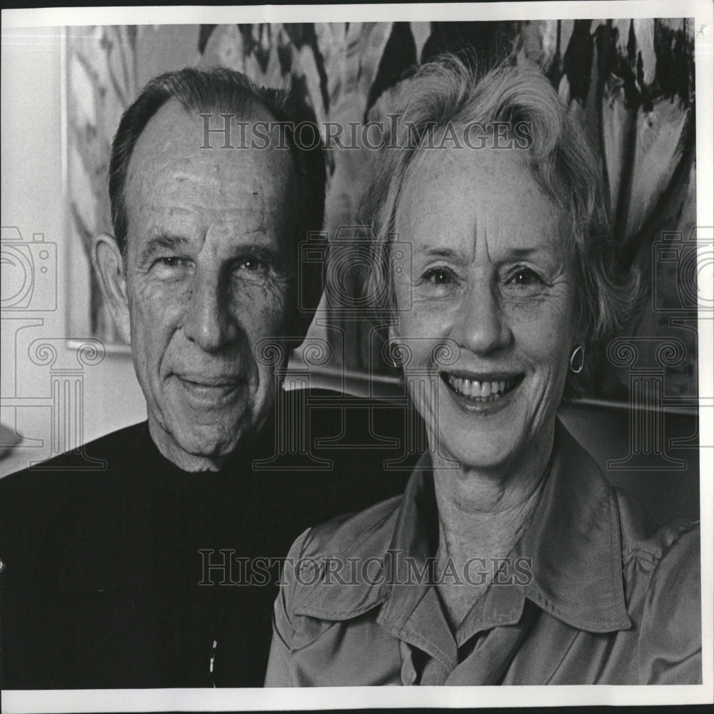 1977 Press Photo Hume Cronyn & Jessica Tandy - RRV27809 - Historic Images