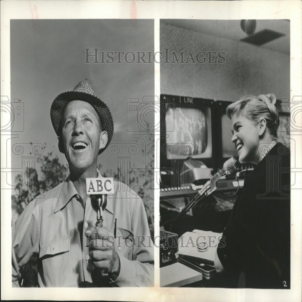 1961 Press Photo Bing Crosby Golf Tournament ABC TV - RRV27841 - Historic Images