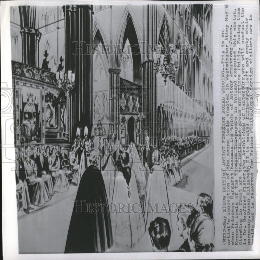 1960 Press Photo Princess Margaret's wedding - RRV27953 - Historic Images