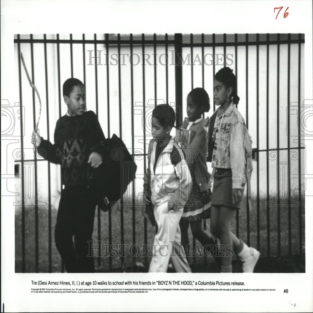 1991 Photo Actor Desi Arnez Hines In "Boyz N The Hood" - Historic Images