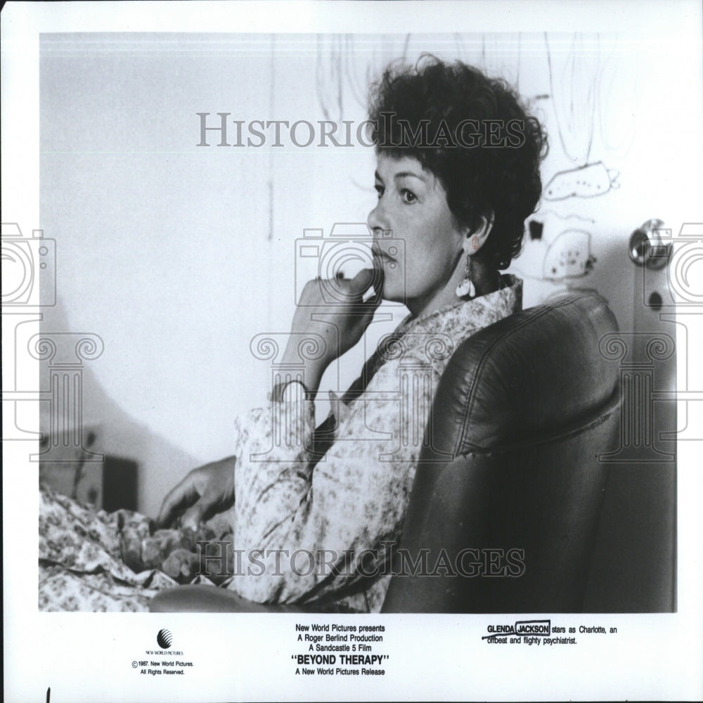 1987 Press Photo Actress Glenda Jackson - RRV28079 - Historic Images