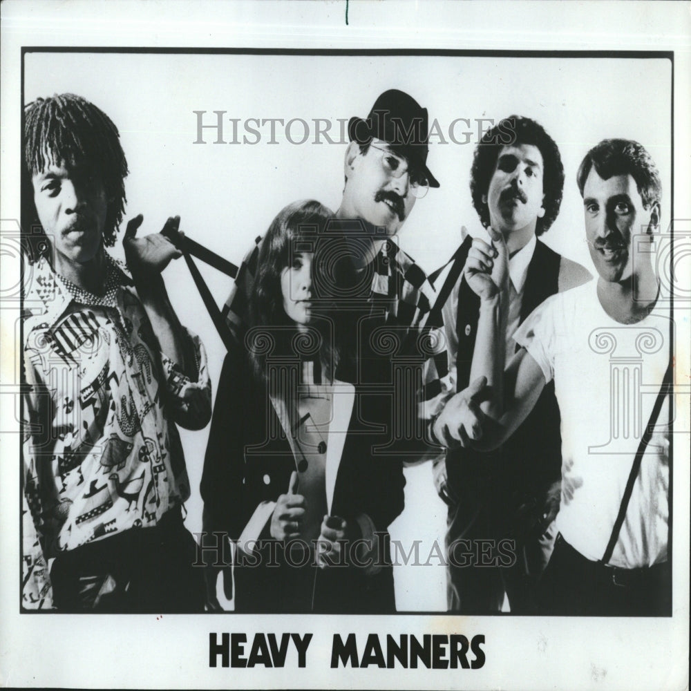 1982 Press Photo Heavy Manners Band - RRV28107 - Historic Images
