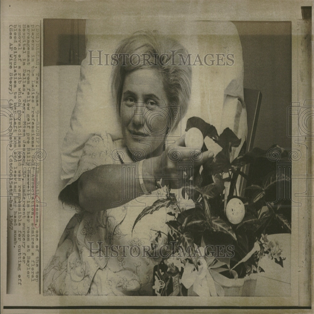 1967 Press Photo Ruth Jessen/Ladies Pro Golf/Hospital - Historic Images