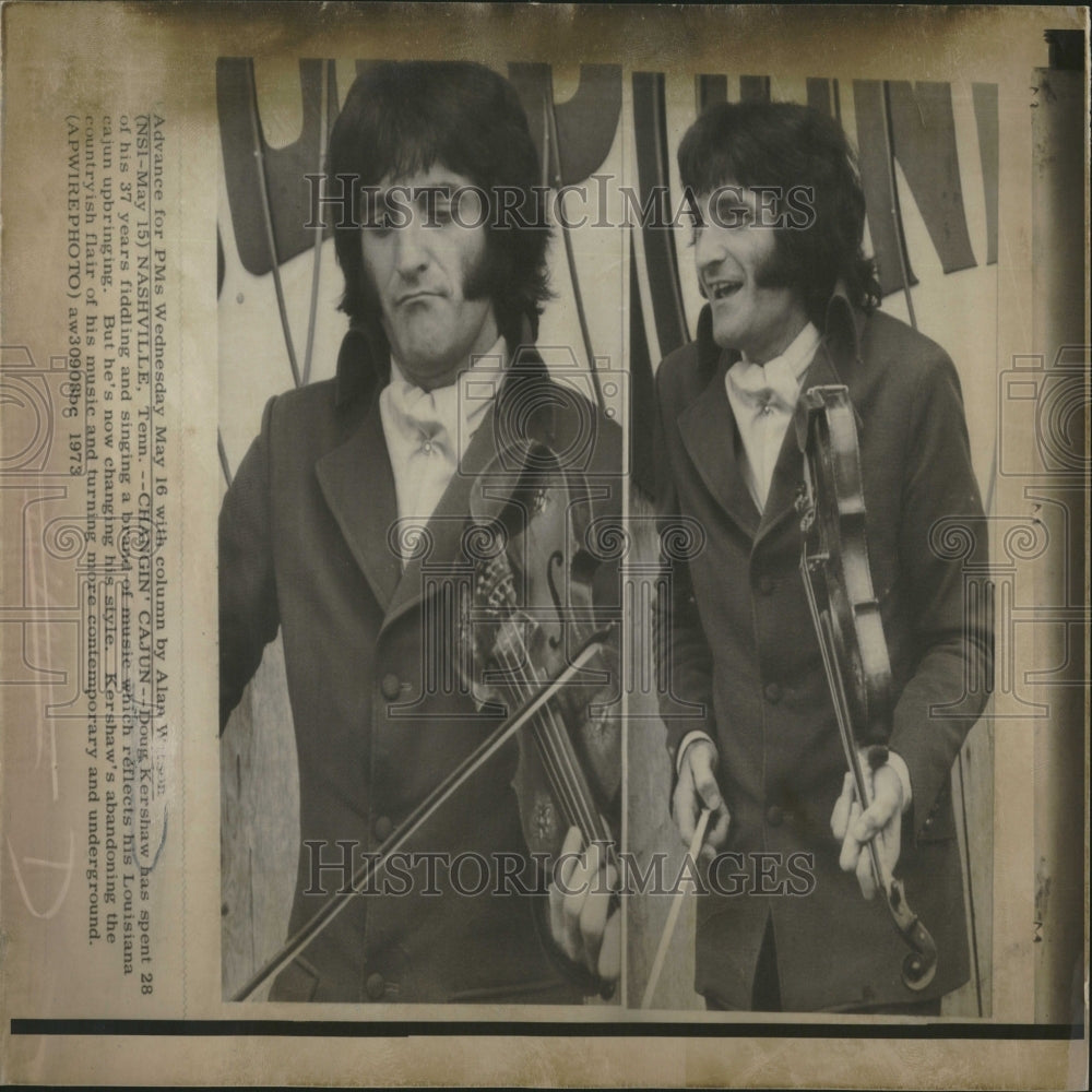 1973 Press Photo Doug Kershaw/Fiddle Player/Singer - RRV28253 - Historic Images