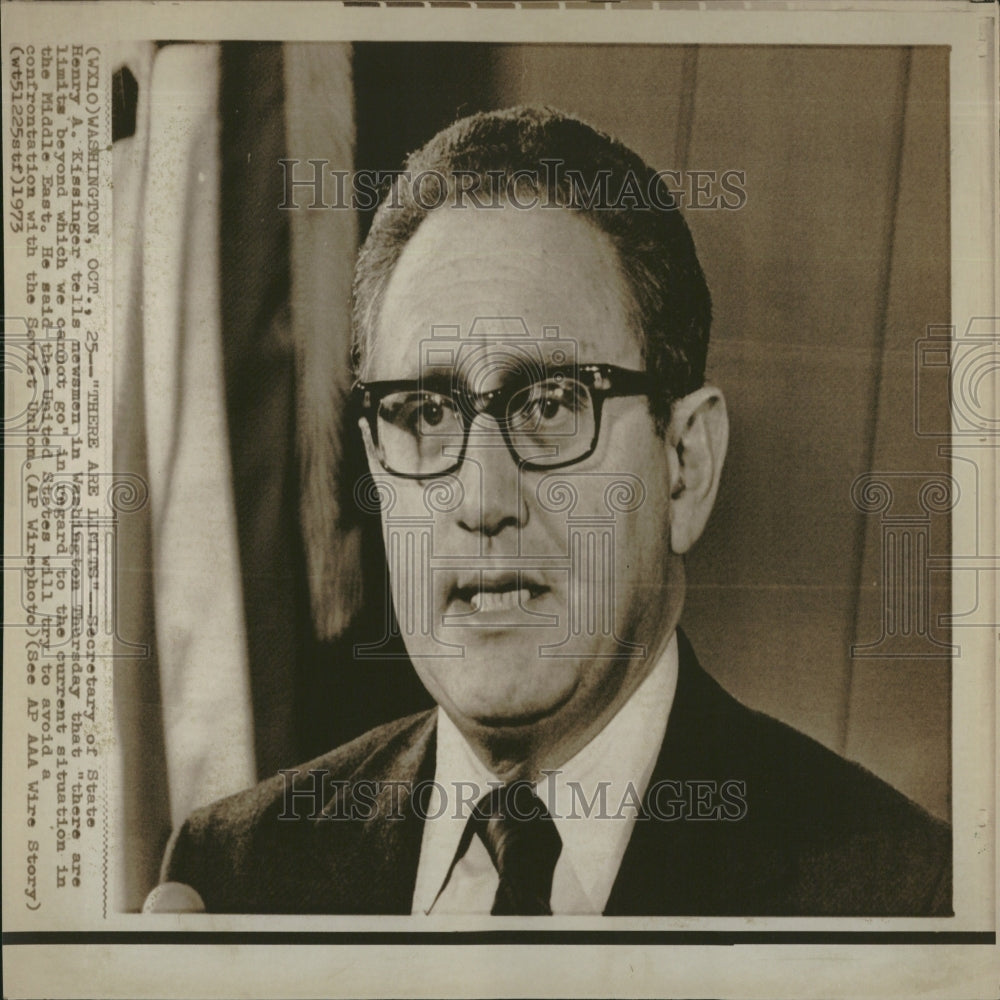 1973 State Secretary Henry A. Kissinger - Historic Images
