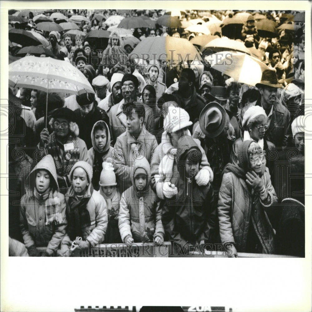 1987 Press Photo Mayor Harold Washington Funeral - RRV28355 - Historic Images