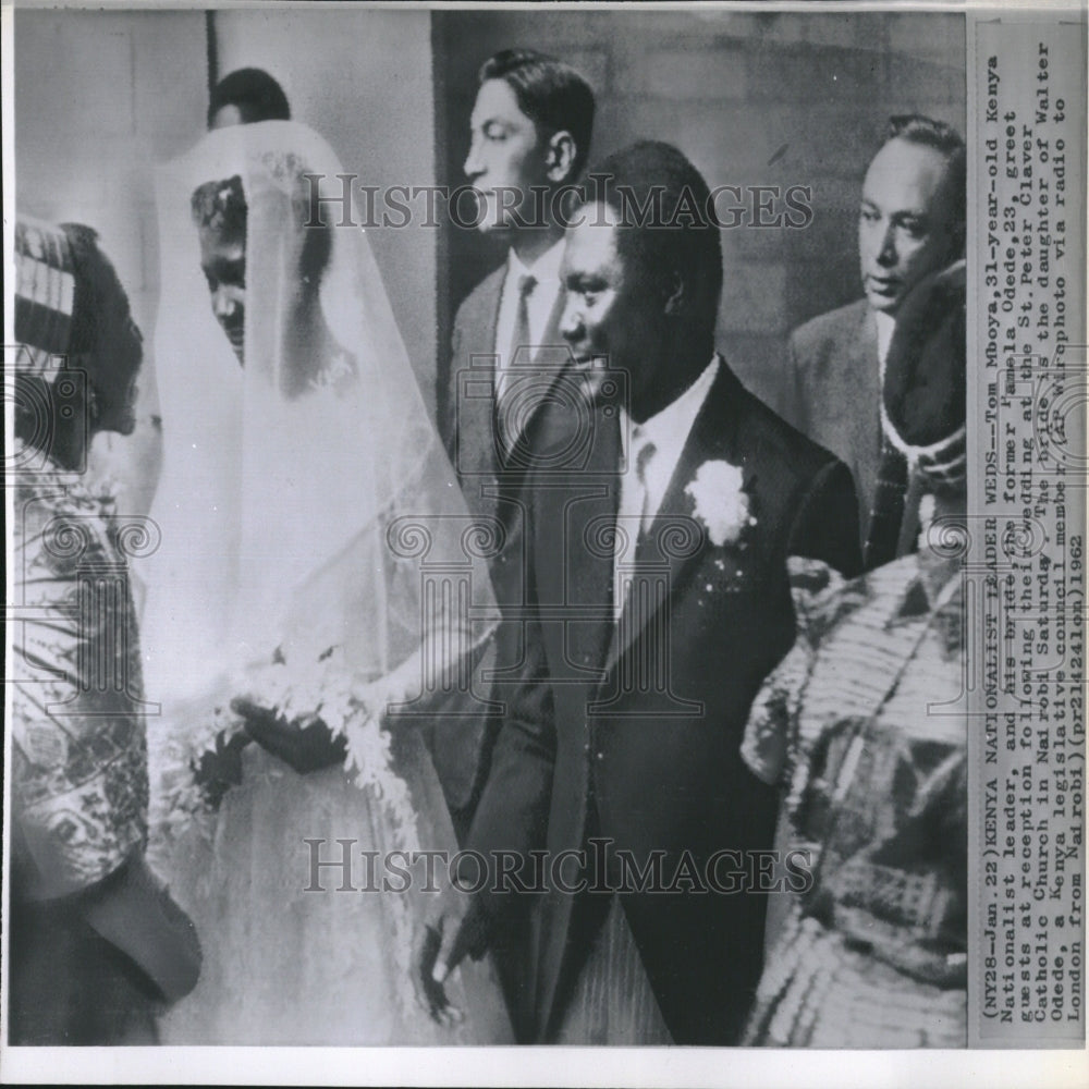 1962 Tom Mboya Pamela Odede Kenya - Historic Images