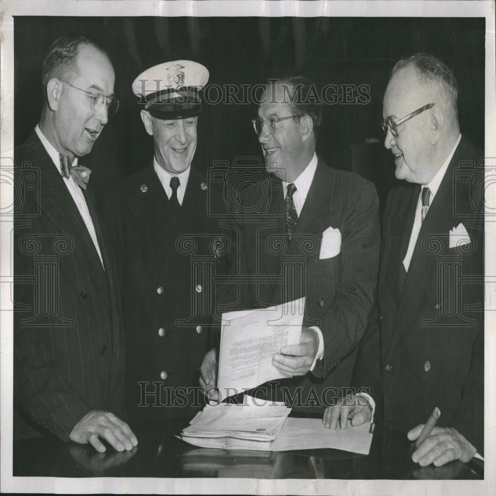 1953 Press Photo Joe Cahill Herbert Forsyth Bruce Toole - RRV28597 - Historic Images