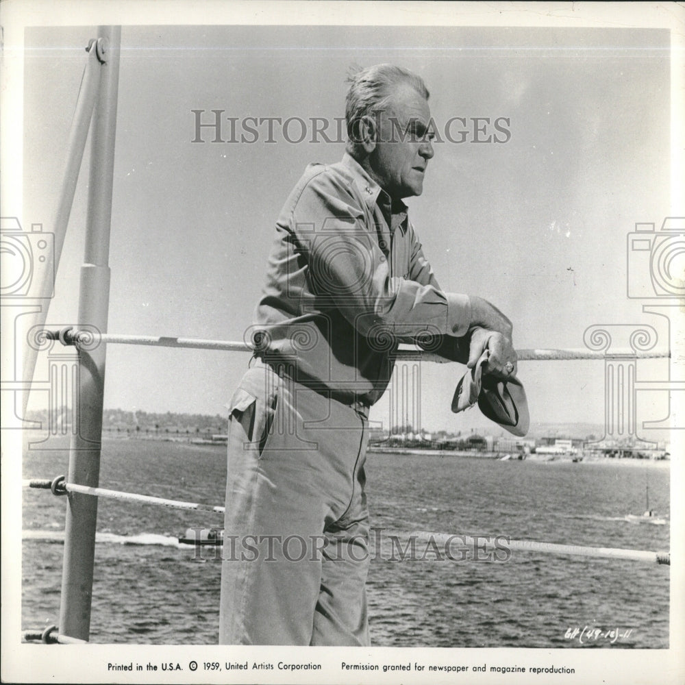 1961 Press Photo James Cagney America Film Award Screen - RRV28607- Historic Images