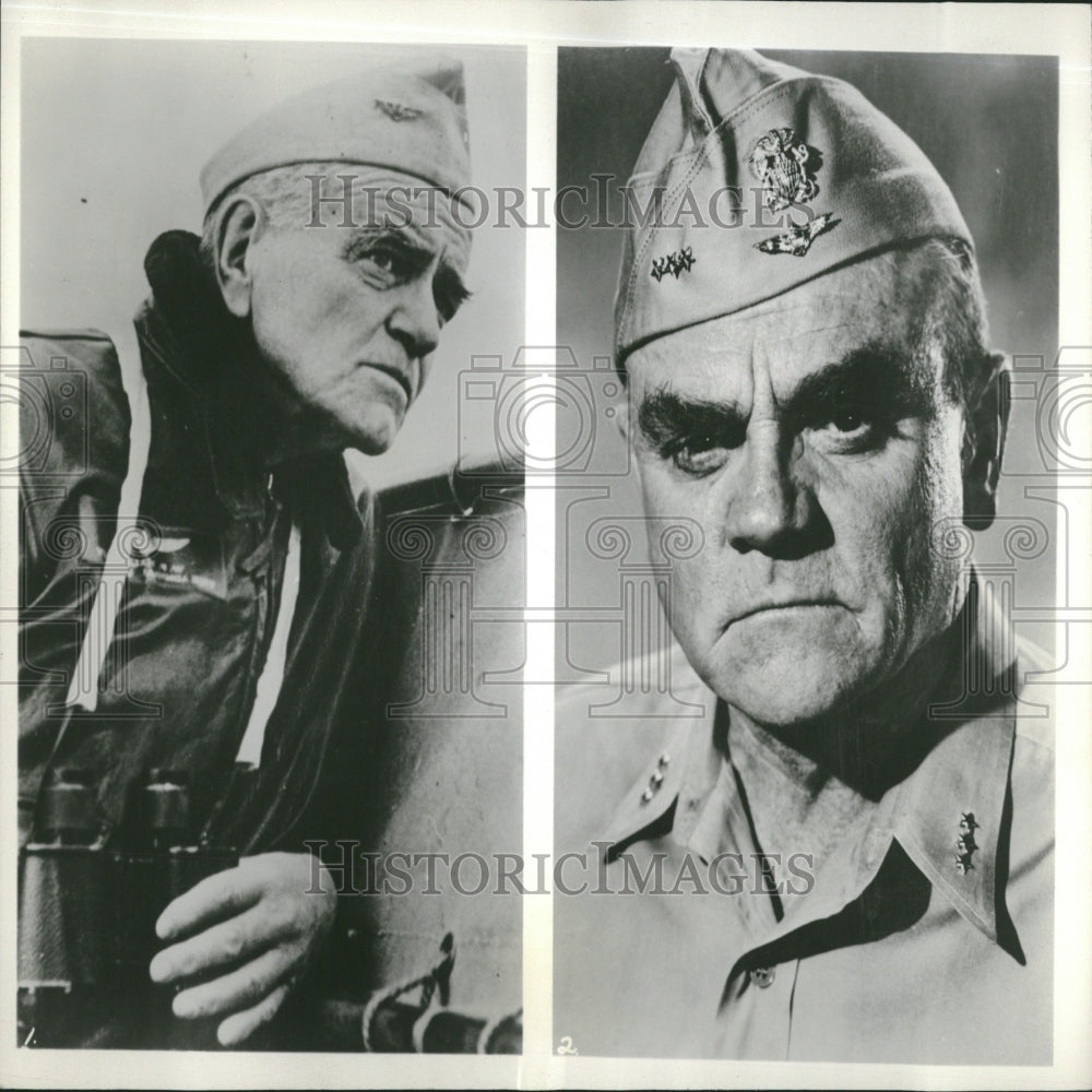 1962 Press Photo James Cagney as Admiral William Halsey - RRV28611 - Historic Images