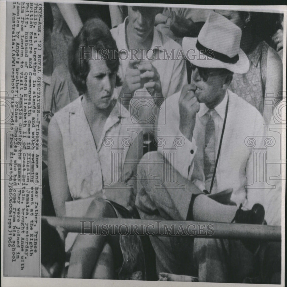 1966 Prince and Princess at swimming event-Historic Images