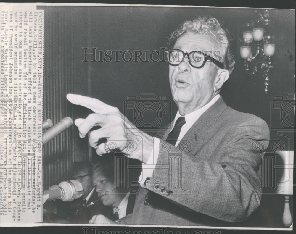 1965 Everett M Dirksen Politician Senator - Historic Images