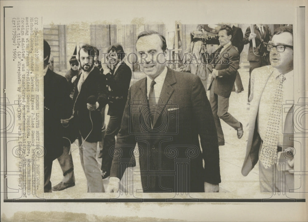 1969 French Cabinet Cabinet Leaves Pompidou - Historic Images