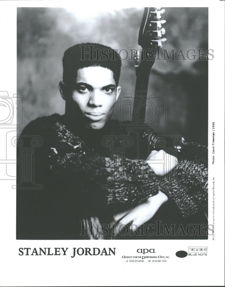 1992 Stanley Jordan America Jazz Guitarist - Historic Images