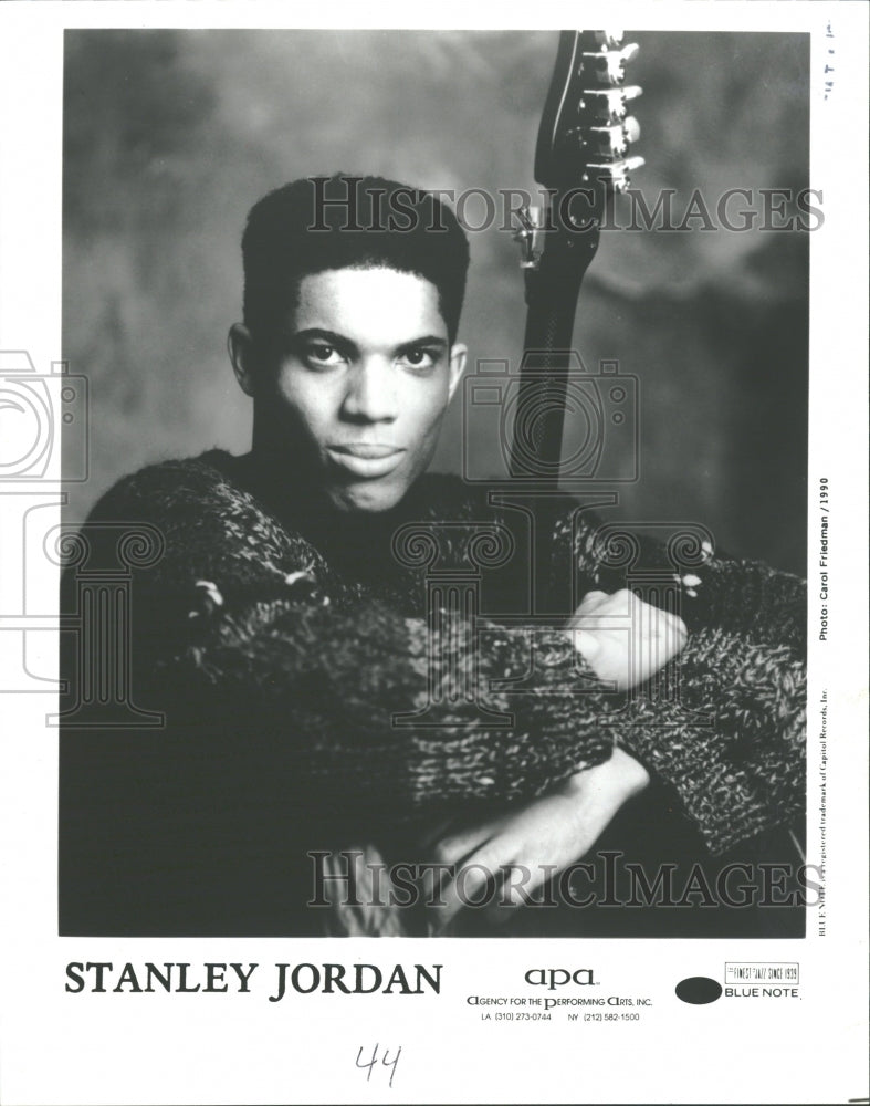 1993 Stanley Jordan Tech Guitarist Pianist - Historic Images