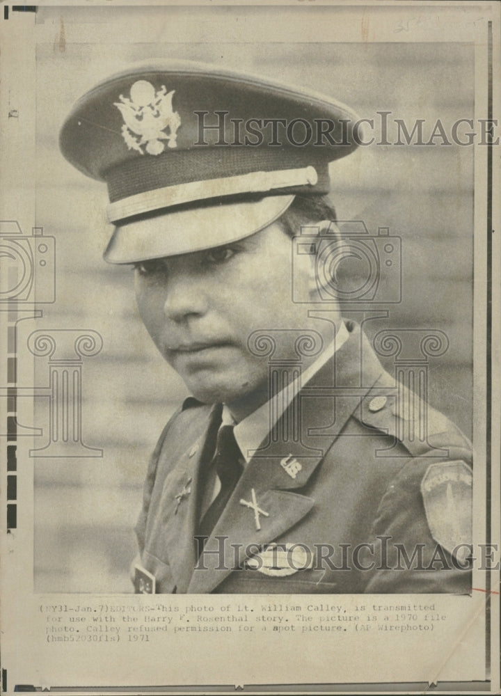 1971 Press Photo Lt. William Calley - RRV29807 - Historic Images