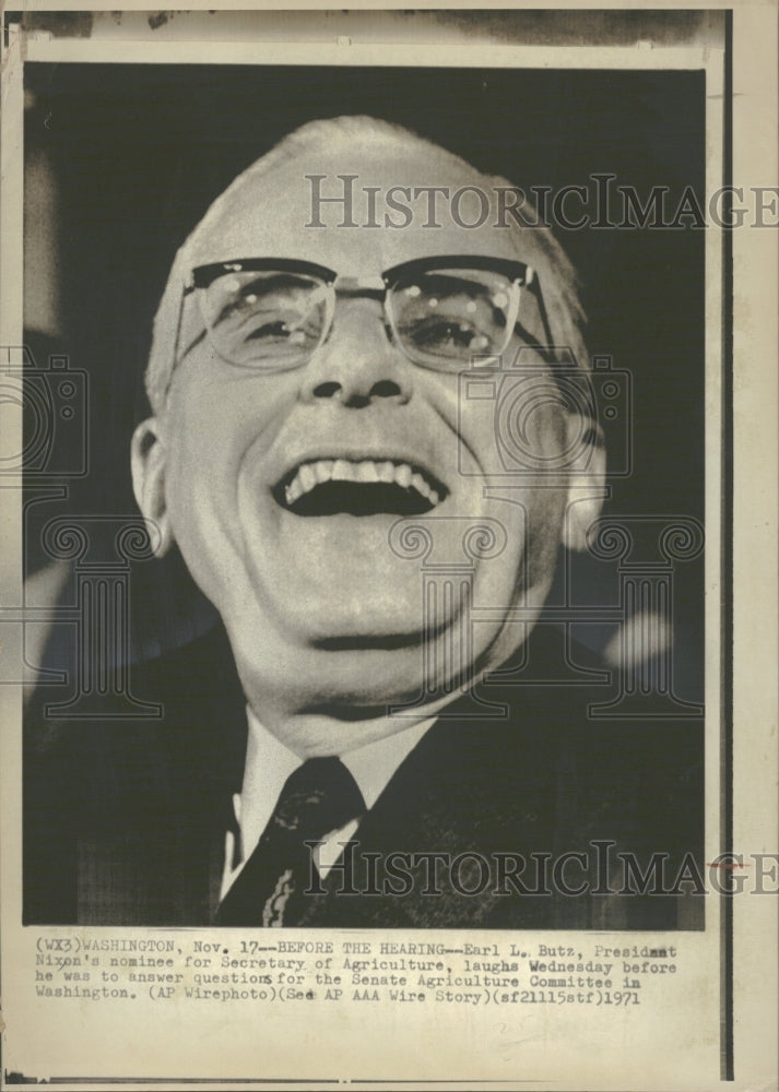 1971 Washington Earl L.Butz Nixon Nominee - Historic Images