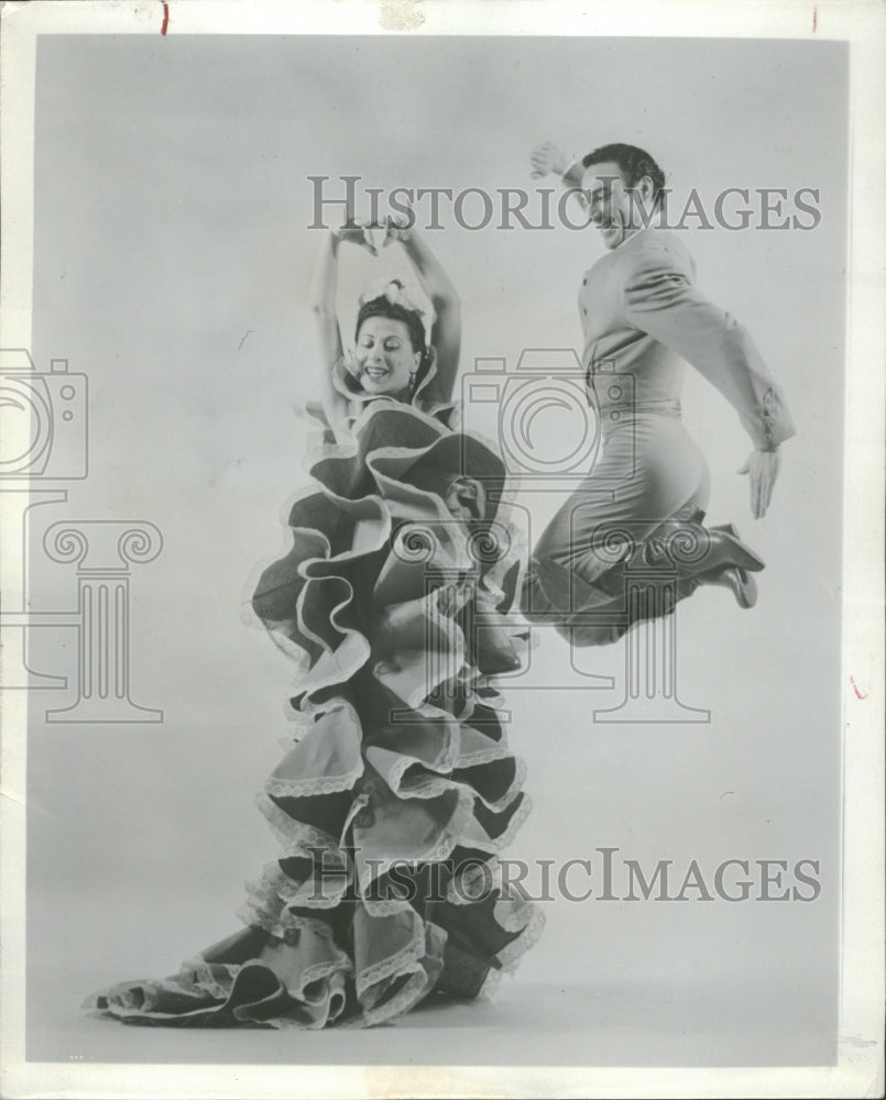 1954 Press Photo Nila Amparo Jose Greco - RRV30123 - Historic Images