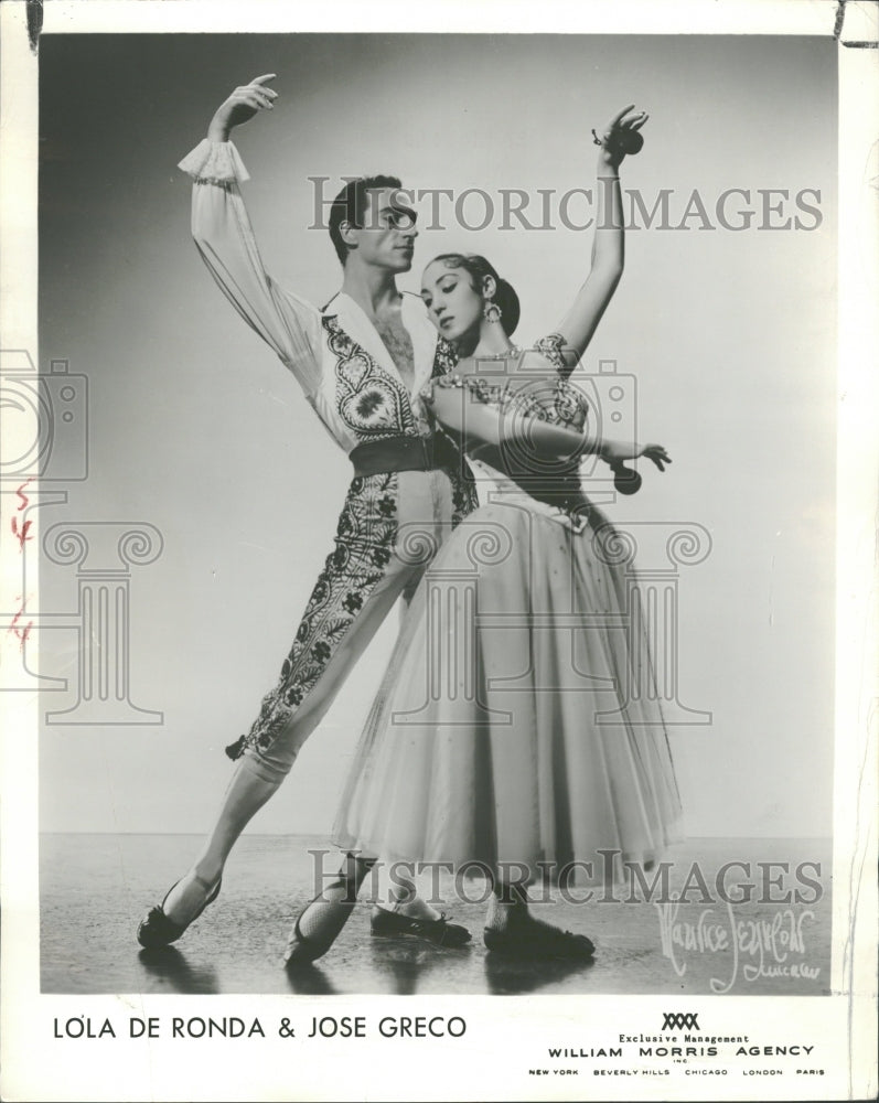 1960 Press Photo Lola De Ronda &amp; Jose Greco, Dancers. - RRV30133 - Historic Images