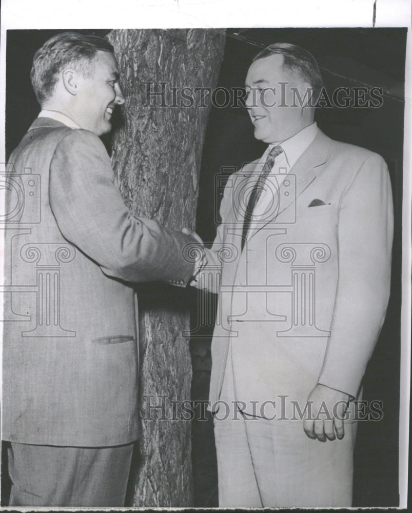 1954 Press Photo Quigg Newtop Denver John Carroll - RRV30567 - Historic Images