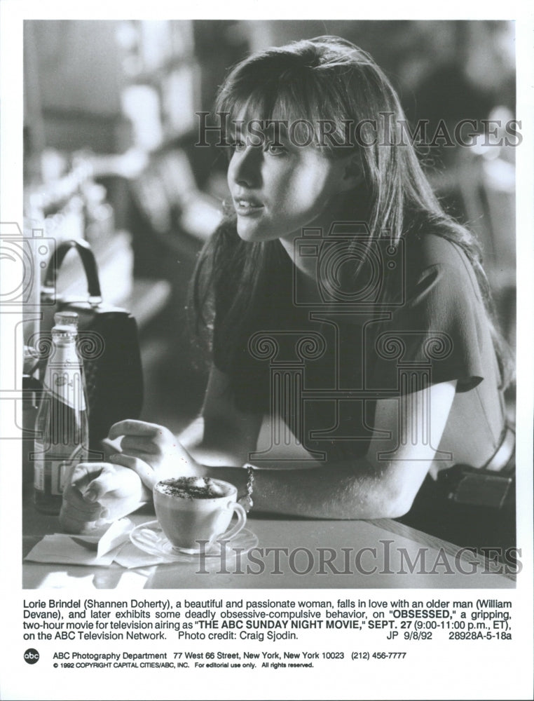 1992 William Devane Shannen Doherty Obsesse - Historic Images