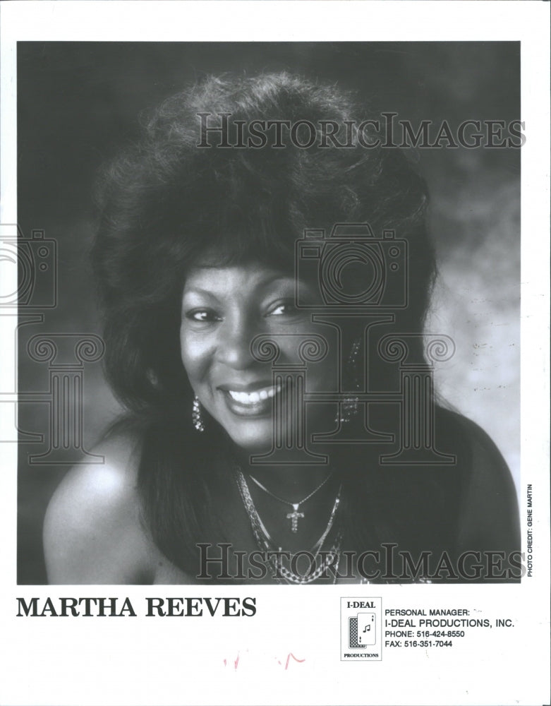 19992 Martha Rose Reeves American RB Pop - Historic Images