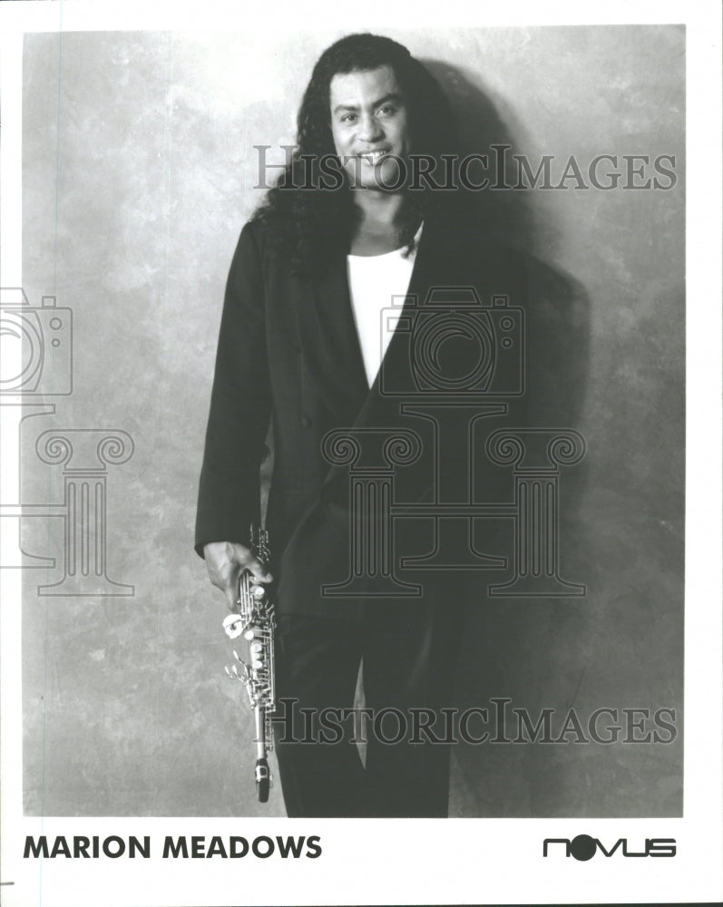 1991 Marion Meadows Tenor Saxophonist - Historic Images