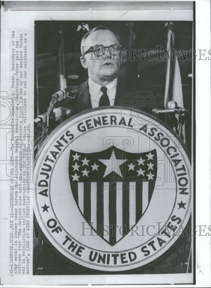 1969 Honorable Stanley Resor Secretary Army - Historic Images