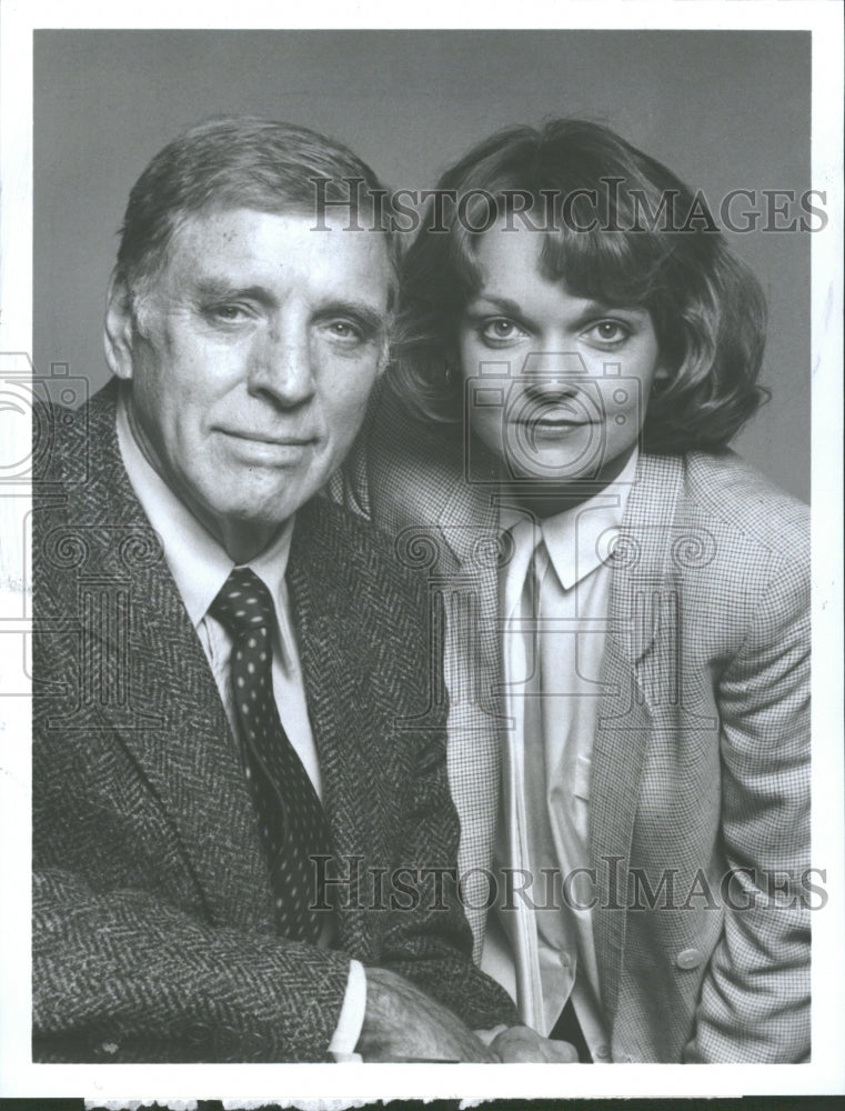 1985 Press Photo Burt Lancaster Pamela Reed Scandal - RRV31113 - Historic Images