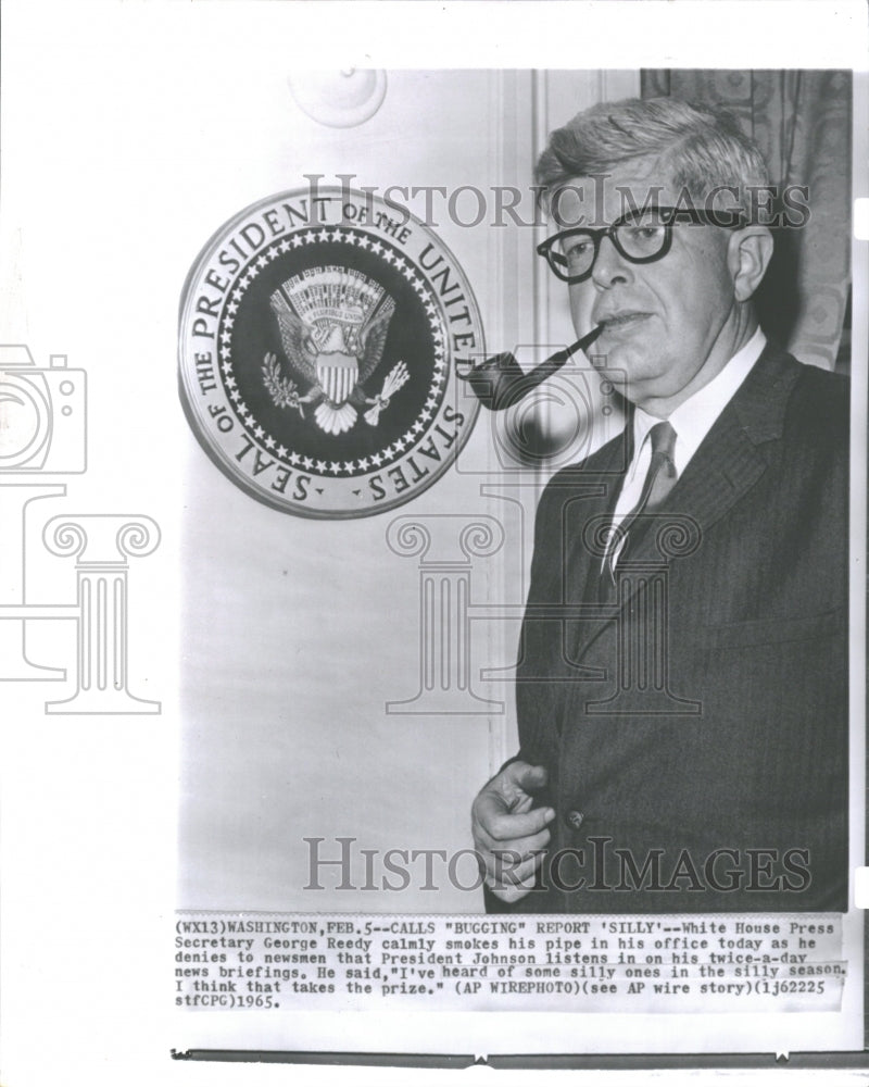 1965 Secreatary George Reedy White House - Historic Images