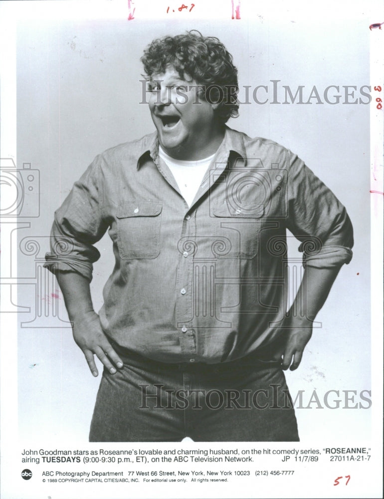 1989 Press Photo John Goodman (Actor) - RRV31499- Historic Images