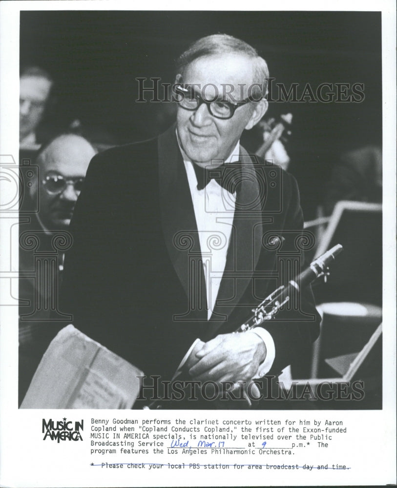 1976 Press Photo Benny Goodman Clarinet Concerto Music - RRV31625 - Historic Images