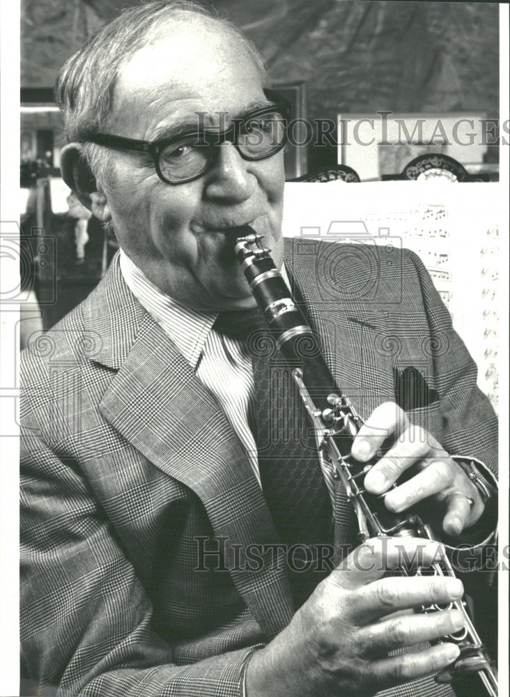 1987 Press Photo Benny Goodman Jazz Swing Musician - RRV31635 - Historic Images