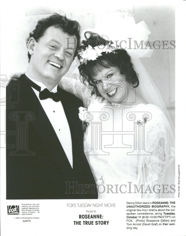 1994 Dillon David Graf Tom Arnold Roseanne - Historic Images