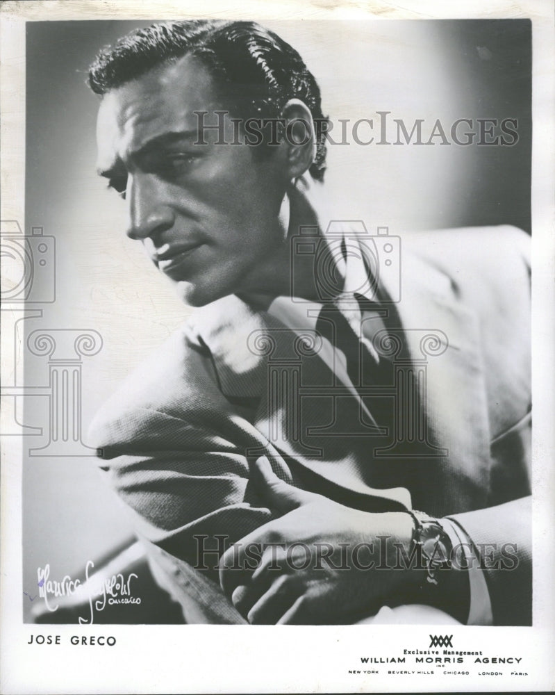 1958 Press Photo Jose Greco Choreographer Flamenco - RRV31855 - Historic Images