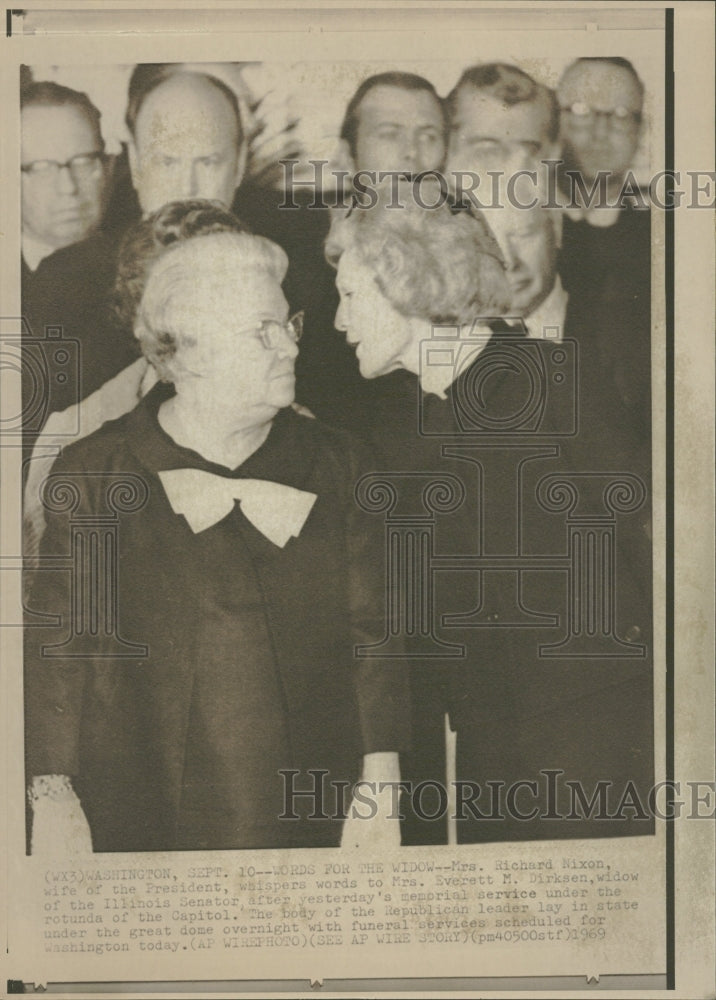 1969 Mrs. Richard Nixon Everett Dirkson - Historic Images