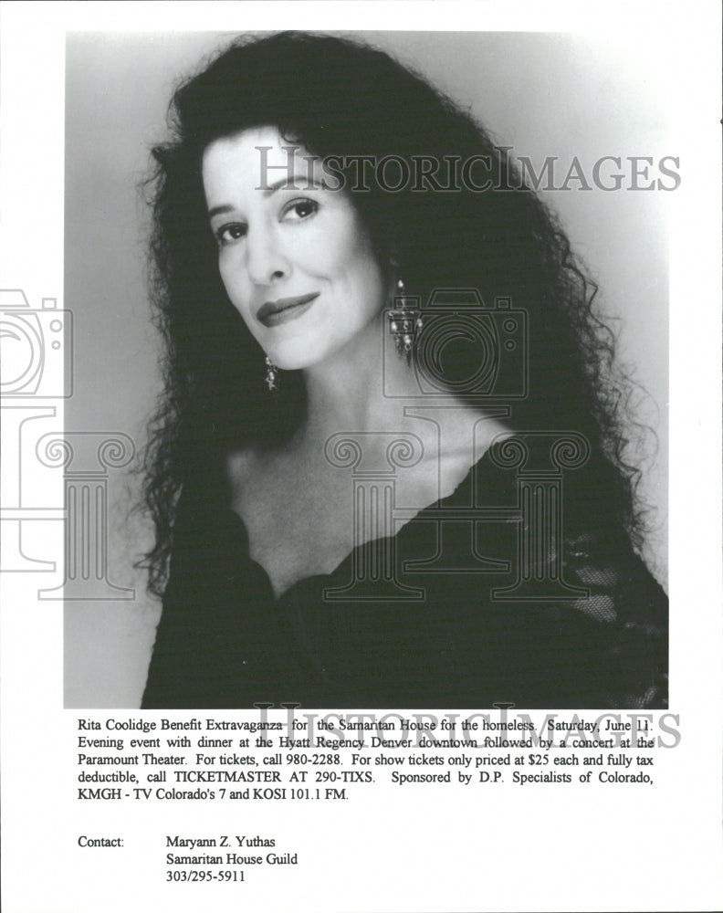 1994 Rita Coolidge Jazz Singer Pop Country - Historic Images