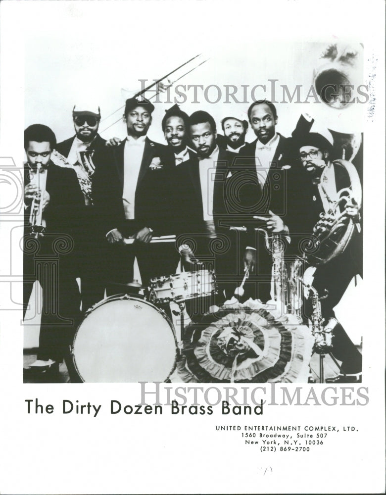 1989 Press Photo The Dirty Dozen Brass Band - RRV32195 - Historic Images