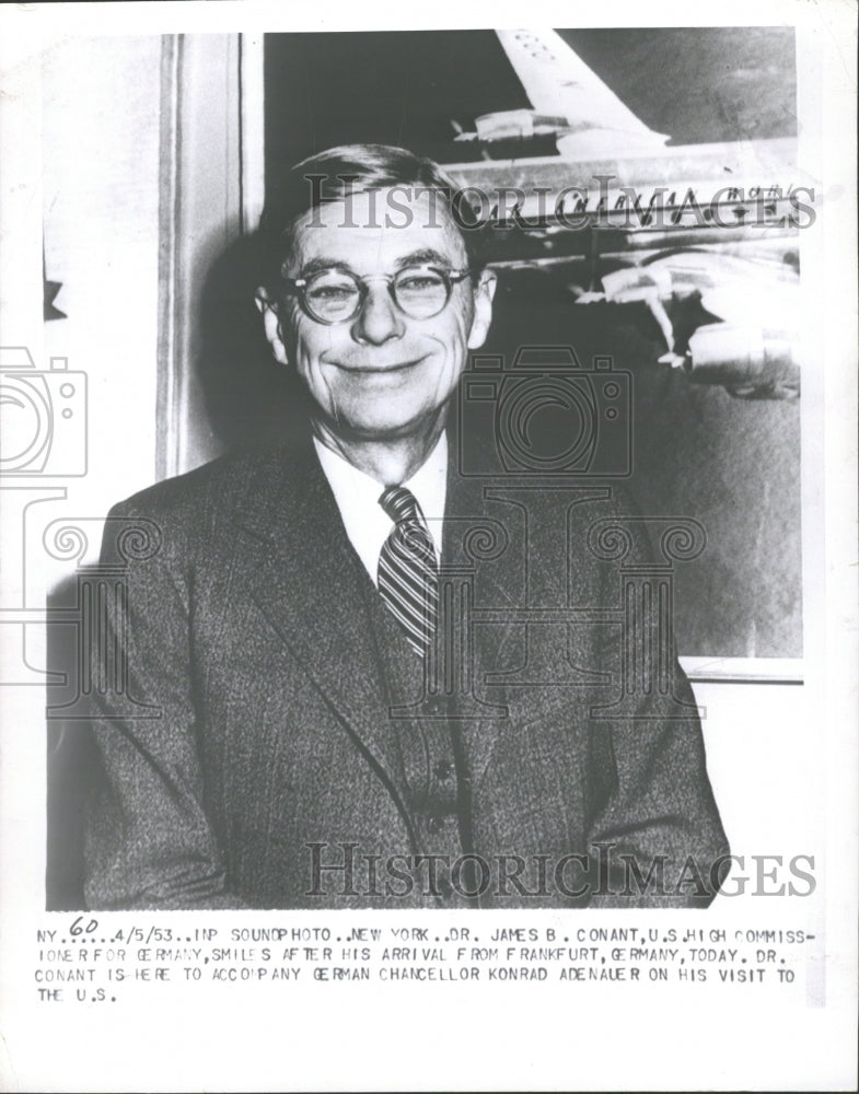 1953 Press Photo James Connat US Commissioner German - RRV32311 - Historic Images