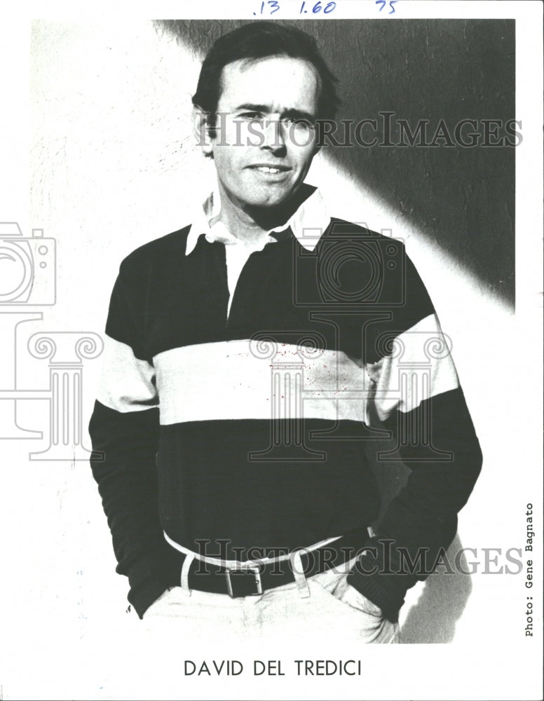 1984 Press Photo David Del Tredici American composer - RRV32367 - Historic Images