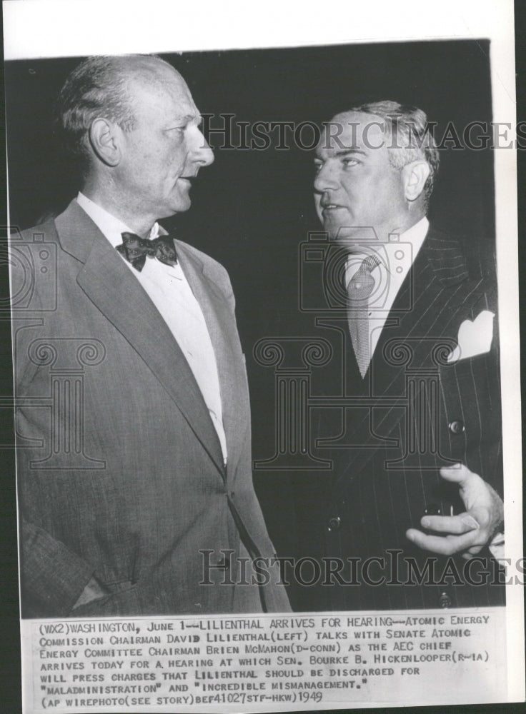 1949 Press Photo David Lilienthal Chairman AEC America - RRV32509- Historic Images