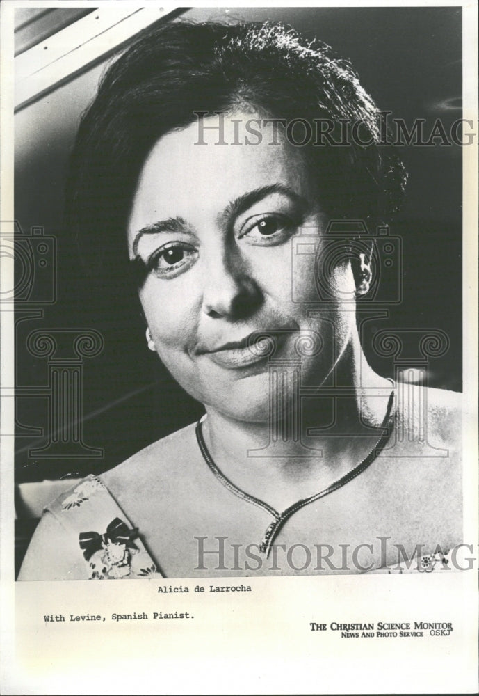 1976 Press Photo Alicia de Larrocha Spanish Pianist - RRV32707 - Historic Images